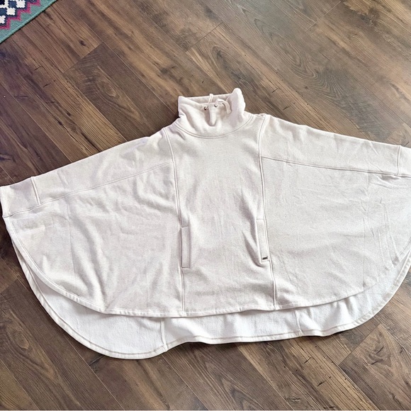 UGG Women's Cream Pichot Poncho Sweater - Picture 3 of 10